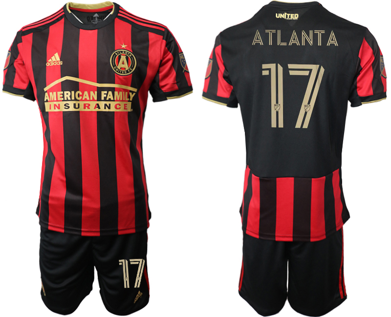Men 2020-2021 club Atlanta Union home #17 black Soccer Jerseys